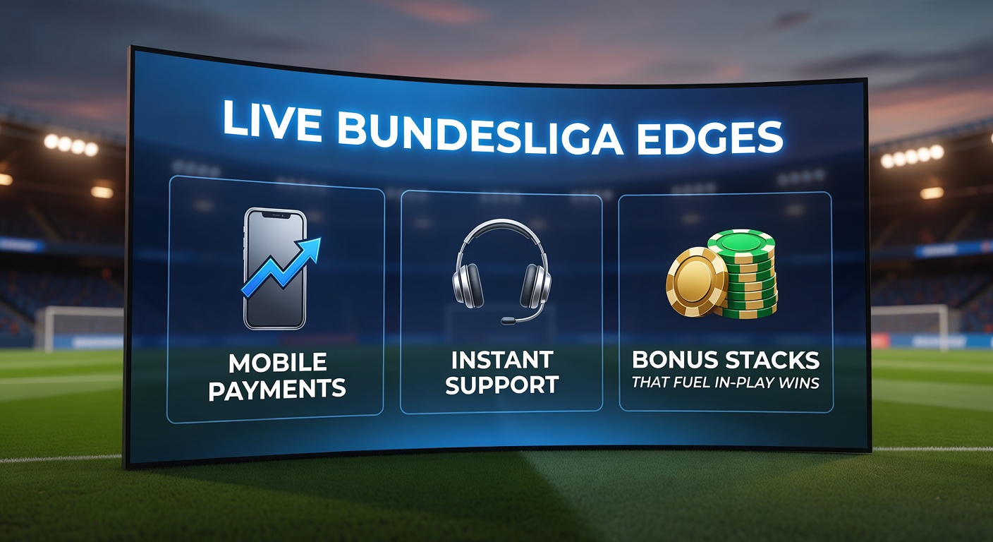 Smartphone mit Live-Bundesliga-Wette, Bonus-Angeboten und Support-Chat offen